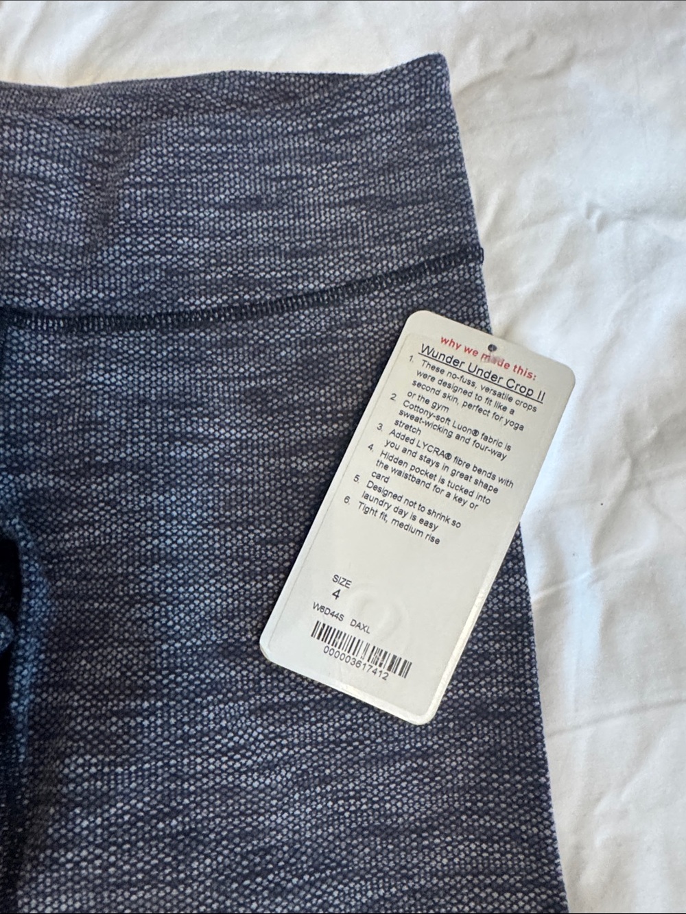 lululemon athletica Men’s Crop Sweatpants in Heathered Dark Blue
